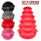 Kit 6 Capas Protetoras de AirFryer de Silicone Diferentes Medidas em oferta