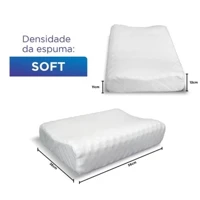 Imagem da promoção KIT 2 Travesseiro CERVICAL Ortopédico Pillow MAGNÉTICO Infravermelho Terapêutico Anti Ronco