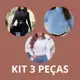 KIT 3 Blusas Femininas Gola Alta Cacharrel Segunda Pele Térmica em oferta