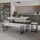 Mesa de Jantar com 2 Bancos e 2 Banquetas Industrial TUB em oferta