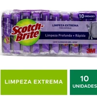 Imagem da promoção Esponja de Louças, Scotch-Brite, 3M, Limpeza Extrema - 10 Unidades