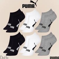 Imagem da promoção Kit com 6 Meias Esportiva Puma Sport Calcanhar Verdadeiro Cano Baixo Lisa Modelo Sapatilha Adulto