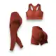 Kit 3 Peças Top + Short + Calça Feminino Canelado Poliamida Grossa Esportivo Importado em oferta