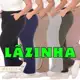 Calça Pantalona Plus Size Lanzinha Cintura Alta Com Bolso em oferta