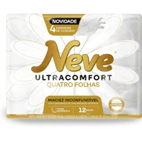 Imagem da promoção Papel Higiênico Ultracomfort Folha Quádrupla 20m 12 rolos Neve