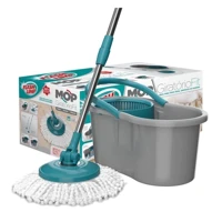 Imagem da promoção Mop Giratório Flashlimp Balde 8 L Refil Microfibra Cabo Inox Esfregão Spin