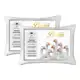 Kit 02 Travesseiros Antialérgico Pluma De Ganso 70cm X 50cm Cor Branco em oferta
