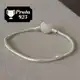 Pulseira Bracelete Coração Berloque Prata 925 em oferta