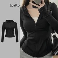 Imagem da promoção Lovito Casaco casual de estrutura simples para mulheres L108ED261