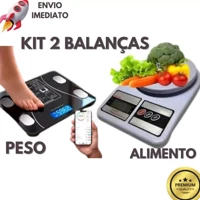 Imagem da promoção Kit Com 2 Balanças Digitais Para Alimento e Bioimpedância Facilitando Sua Dieta