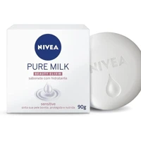 Imagem da promoção NIVEA Sabonete em Barra Pure Milk Sensitive Promo 6 un. 90g -