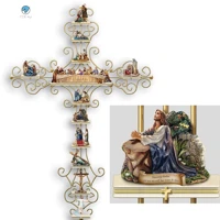 Imagem da promoção A Vida Da Coleção De Cristo Display Cruz Adesivo Decalque Parede Acessórios E Bíblia Religiosa