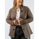 Casaco Feminino Trico Inverno Luxo Cardigan Botões Aberto Lã Elegante Frio Plus Size 20178 em oferta
