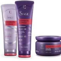 Imagem da promoção Eudora Kit Siàge Combate o Frizz: Shampoo 250ml + Condicionador 200ml + Máscara Capilar 250g