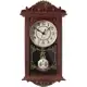 Relógio De Parede Com Pendulo Ativo Marrom Retrô Vintage 41X22X7cm. - Imporiente em oferta