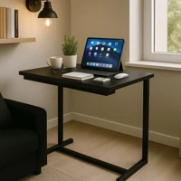 Mesa de Apoio Cor Preta – Ideal para Notebook e Home Office em oferta