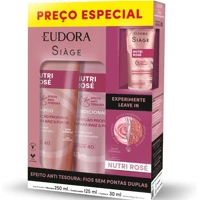 Kit Eudora Siàge Nutri Rosé Shampoo 250ml + Condicionador 125ml + Leave-In 30ml em oferta