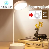 Luminária De Mesa Recarregáveis Led Com Proteção Os Olhos Usb Iluminaria em oferta
