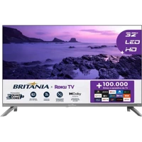 Imagem da promoção Smart TV 32" HD Britânia B32CRA Roku TV LED Wi-fi HDMI USB