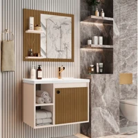 Imagem da Promoção Conjunto Gabinete Balcão Banheiro Espelheira Cuba Adônis Exclusivo