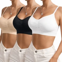 Imagem da oferta Kit 3 Top Sutiã Sensual Sem Costura Com Alça Ajustável