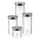 Kit Potes Herméticos com Tampa Inox Electrolux 4 Unidades em oferta