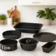 Conjunto de Formas 6 Peças Nona em Aço Carbono com Alça em Silicone - Classic Home em oferta