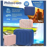 Imagem da promoção Caixa de Som Bluetooth Philco Go Speaker 10W USB C/ classificação IPX6 resistente a jatos d’água  