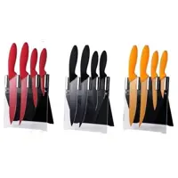 Conjunto de 4 Facas com Cepo Preto - La Cuisine em oferta na ShopTime