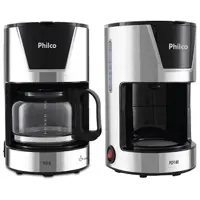 Cafeteira Elétrica Philco PCF18I 18 Cafézinhos Preto/Inox 110V em oferta na Eletrum