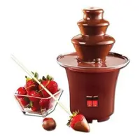 Máquina Fonte Cascata de Chocolate Elétrica Fondue Profissional Festas Eventos 100v em oferta na Magazine Luiza