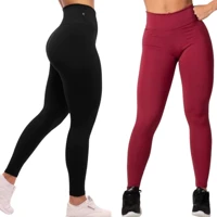 Imagem da promoção Kit 2 Calças Legging Academia Empina Bumbum Cintura Alta Suplex