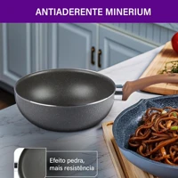 Imagem da promoção Frigideira Wok Rochedo Natural Stone 24cm