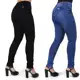 Kit 2 Calças Jeans Feminina Skinny Empina Bumbum Cós Alto - Fashion Jeans em oferta