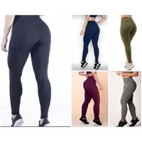 Imagem da promoção Kit 5 Calça Leg Legging Fitness Academia Cintura Alta Feminino - eclipse