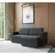 Sofá 3 Lugares Retrátil Zoy Suede Grafite - Mobly em oferta