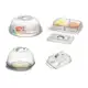 1 Boleira 1 Queijeira 1 Manteigueira 1 Porta Frios em acrilico - Pracasa.net em oferta