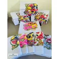 Kit Pano De Prato Estampado Atacado -50 Unidades - Têxtil sobrinho em oferta na Magazine Luiza