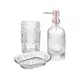 Kit para Banheiro de Vidro Hauskraft Home Berlim - Transparente e Rosé 3 Peças em oferta