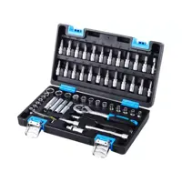 Jogo de Soquetes e Acessórios 1/4” 57 Peças - com Maleta Nell em oferta na Magazine Luiza