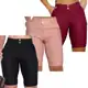 Kit 3 - Bermuda Feminina Ciclista Bengaline - Até o joelho - Dália em oferta
