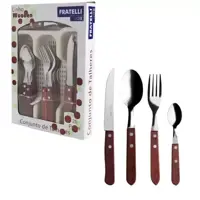 Faqueiro Inox Jogo De Talheres Com Divisória Organizadora - Fratelli em oferta na Magazine Luiza