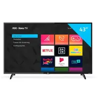 Smart TV LED AOC 43 Full HD, 3 HDMI, 1 USB, Wi-Fi - 43S5195/78G em oferta na Magazine Luiza