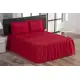 Cobre Leito Colcha Casal Padrão Bordada Margadona 3 Peças Cor Vermelho - MI AMORE em oferta