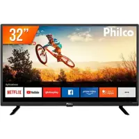 Smart TV LED 32" HD Philco PTV32G52S 2 HDMI 1 USB Wi-Fi com Netflix em oferta na Magazine Luiza