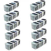 Kit 10 Organizador de Gavetas Transparente e Branco 11 Nichos Colmeia 10x34x10 123Organizei em oferta na Magazine Luiza