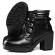 Bota Feminina Tratorada Plataforma com zíper lateral sf outlet preta em oferta