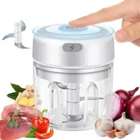 Mini Moedor Elétrico Alho Cebola S Fio Processador Alimentos - Easy Case em oferta na Magazine Luiza