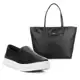 Kit Slip On + Bolsa Nylon Santa Lolla Feminino em oferta