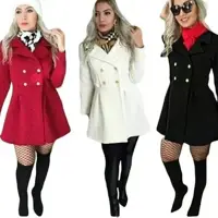 Sobretudo Feminino Casaco De Frio Grosso Blusa De Inverno em oferta na Americanas